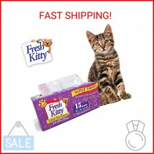 15 Count Fresh Kitty Litter Box Liners Super Thick, Durable, Easy Clean Up Jumbo