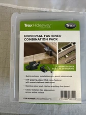 70 Trex Hideaway Universal Hidden Fasteners Black + Preset Stainless Steel Scrws