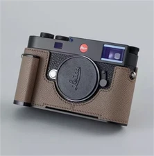 Handmade Half Case For Leica M11 Leather Metal Insert Camera Cover Milicase New