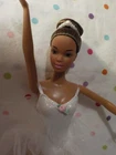 Mattel Vintage Ballerina "Barbie Doll"African American, white outfit,Shoes,