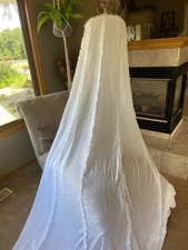 Simply Shabby Chic Bed Canopy White Ruffles Bed Or Nursery 