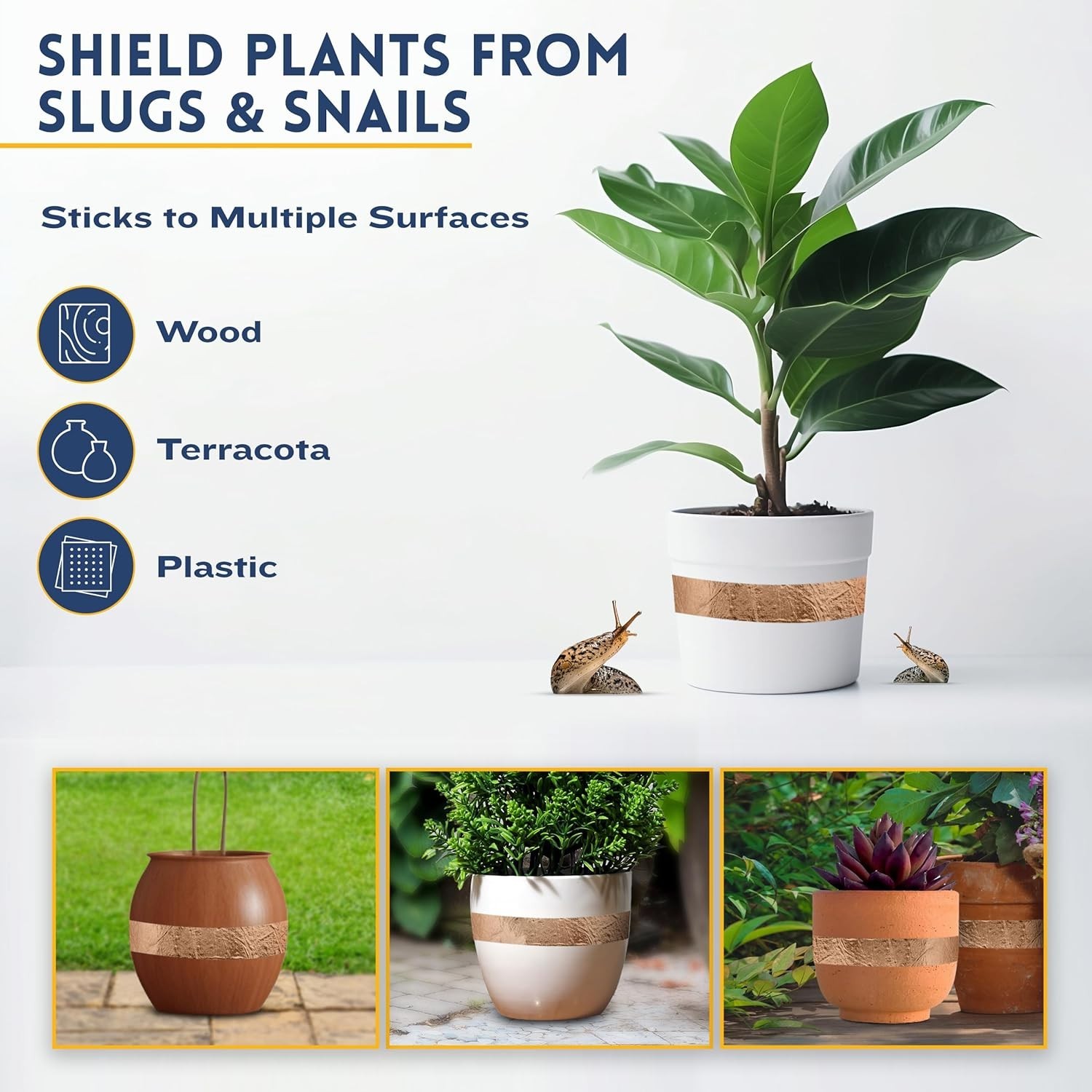 Copper Tape [1 Inch x 39ft] - Conductive Adhesive Copper Foil Tape for Staine...