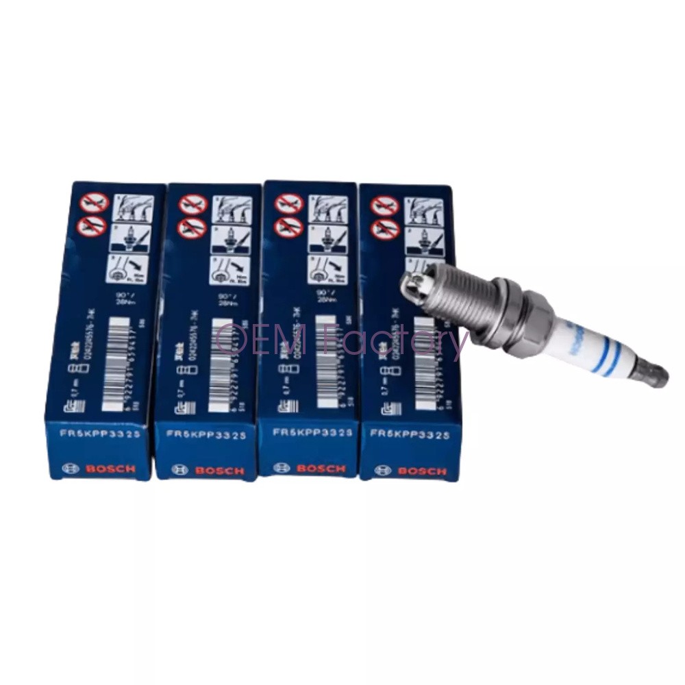 101905631B 2012-2014 For Audi A4 Q5 VW CC EOS 2.0T 4pcs OEM BOSCH Spark Plugs