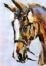 ZOPT0725 100% handmade painted Animals Horse oil painting art on canvas