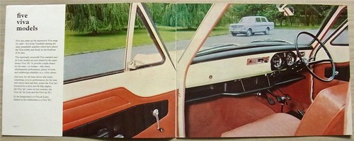 VAUXHALL VIVA Car Sales Brochure For 1966 #V1606/11/65 De Luxe SL 90 - Picture 2 of 4