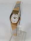Vtg NOS Lorus Two Tone Quartz Cocktail Watch 18mm Ladies NEW BATTERY V810-6810