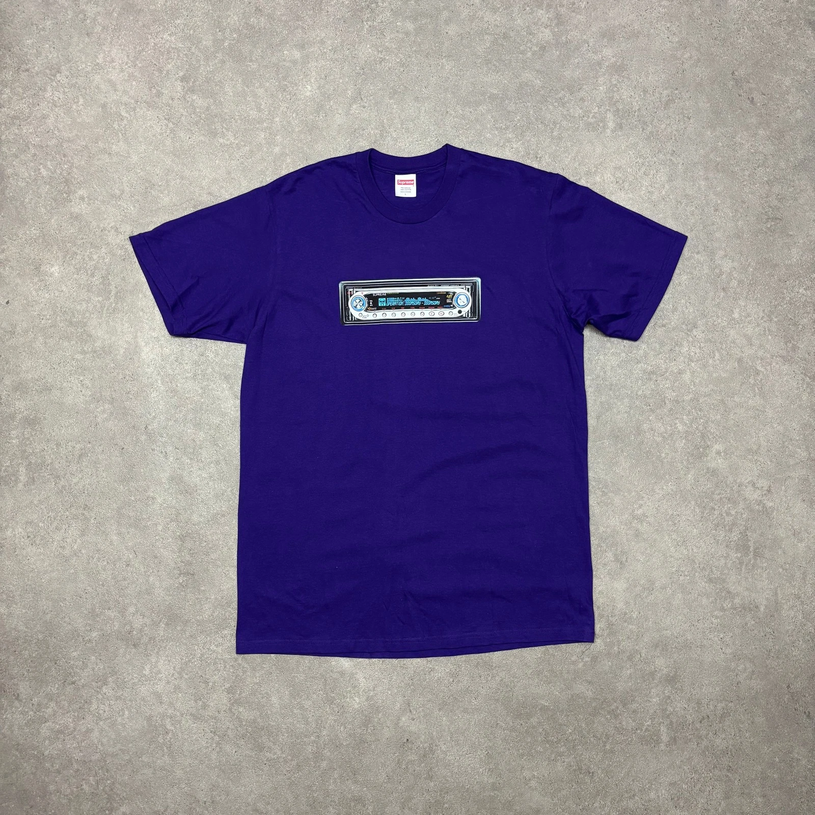 T shirt graphique récepteur violet suprême (L)