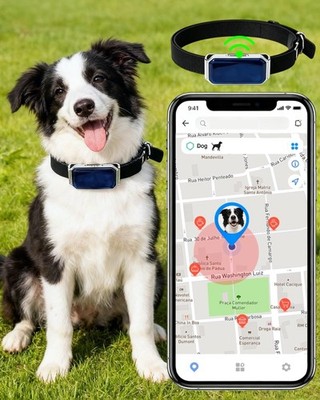 Smart GPS Dog Tracker, Live Pet Tracker, Virtual Fence, 10 Day Battery Life, ...
