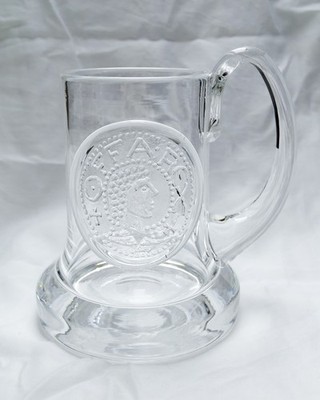 Dartington-Krug aus Kristalglas, Tankard Frak Thrower