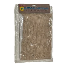 Nautical Netting Fish Pirate Party Decorations Natural Beige 5’ X 14’ 1998 NOS