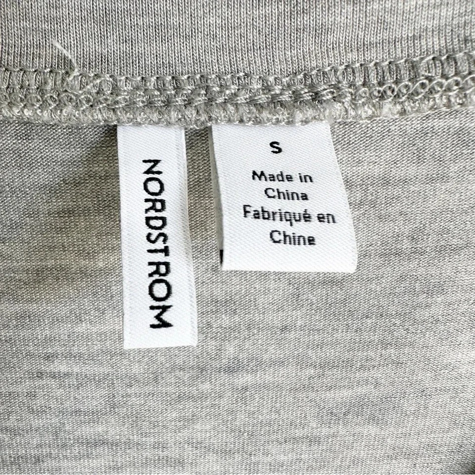Nordstrom Loungewear Pijama Gris Talla Pequeña 2 Piezas Pantalones Top Cuello en V Foto 4 de 4