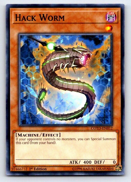 Hack Worm Common 2018 Mega-Tins Mega Pack Yu-Gi-Oh 1st Edition