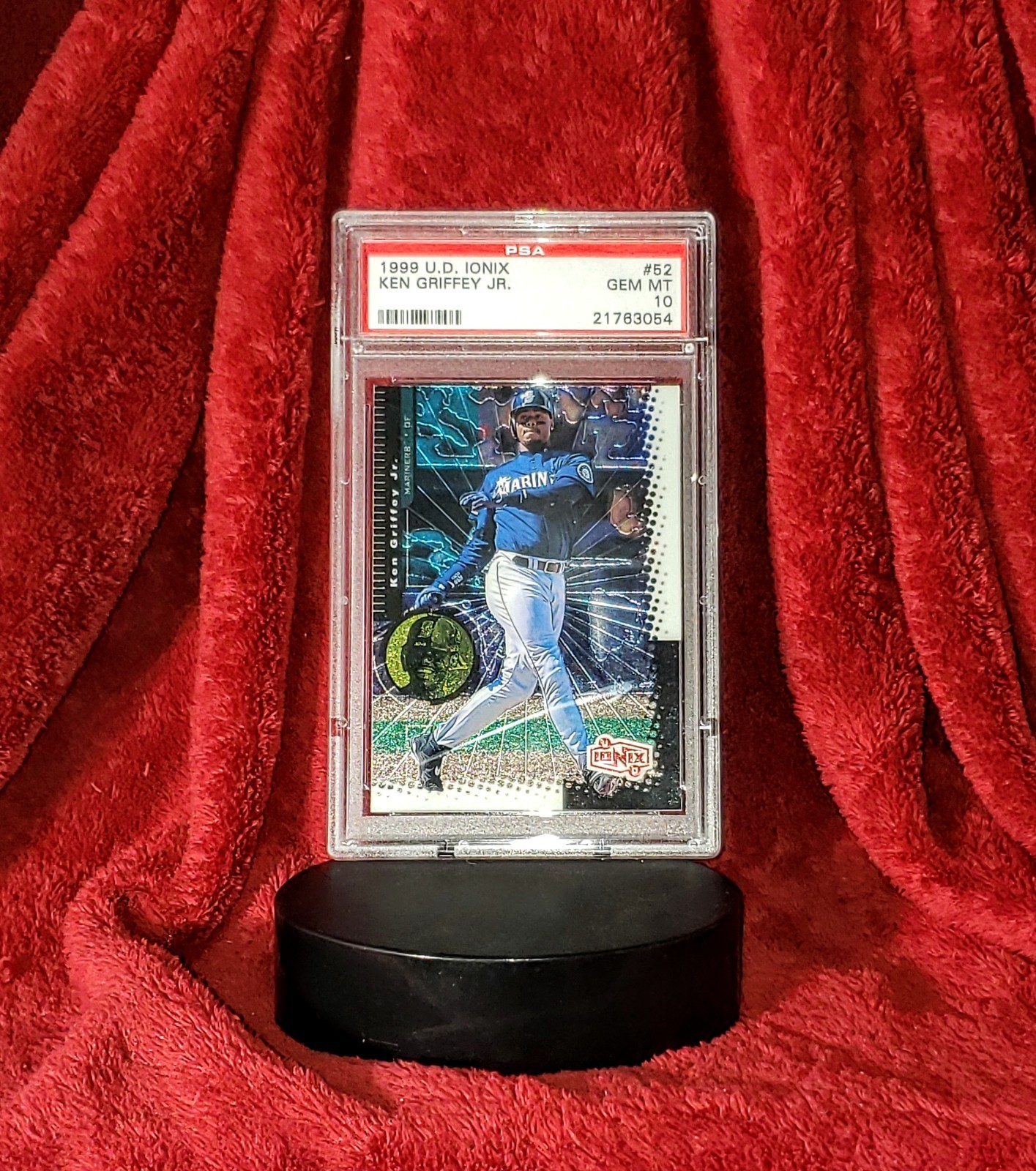 KEN GRIFFEY JR 1999 UPPER DECK #52 SEATTLE MARINERS IONIX FOIL PSA 10 🔥 SHARP 