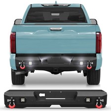 For 2022-2026 Toyota Tundra Offroad Steel Rear Bumper With Led Lights D-rings For 2022-2026 Toyota Tundra Offroad Steel Rear Bumper With Led Lights D-rings
