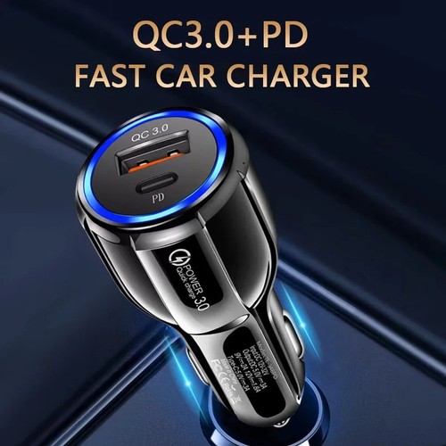 Fast Car Charger White 2 Port Type C And PD - Picture 2 of 9