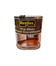 Rustins Quick Dry Pre-Stain Wood Conditioner 500ml SALE Damaged Rusted Tin