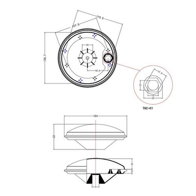 Long lasting UV proof Shell for Full band GNSS GPS GLONASS BDS SBAND