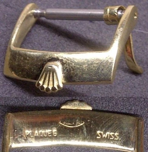 Original Vintage Rolex Buckle 16mm Inner Yellow GP Excellent! ! L@@K! !