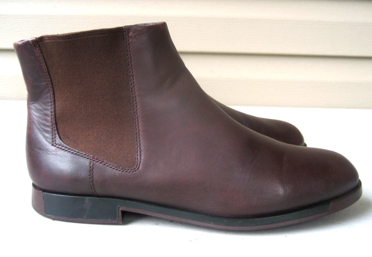 Camper Leather Upper Low (1-1.9 in) Heel Height Boots for Women 