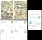 1982 VATICAN NO. 4 POSTCARDS 200 LIRE VIEWS - F