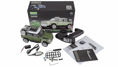 AMEWI RC Scale Crawler D110X24 Metall 4WD 1/24 RTR Grün - Bild 2 von 10