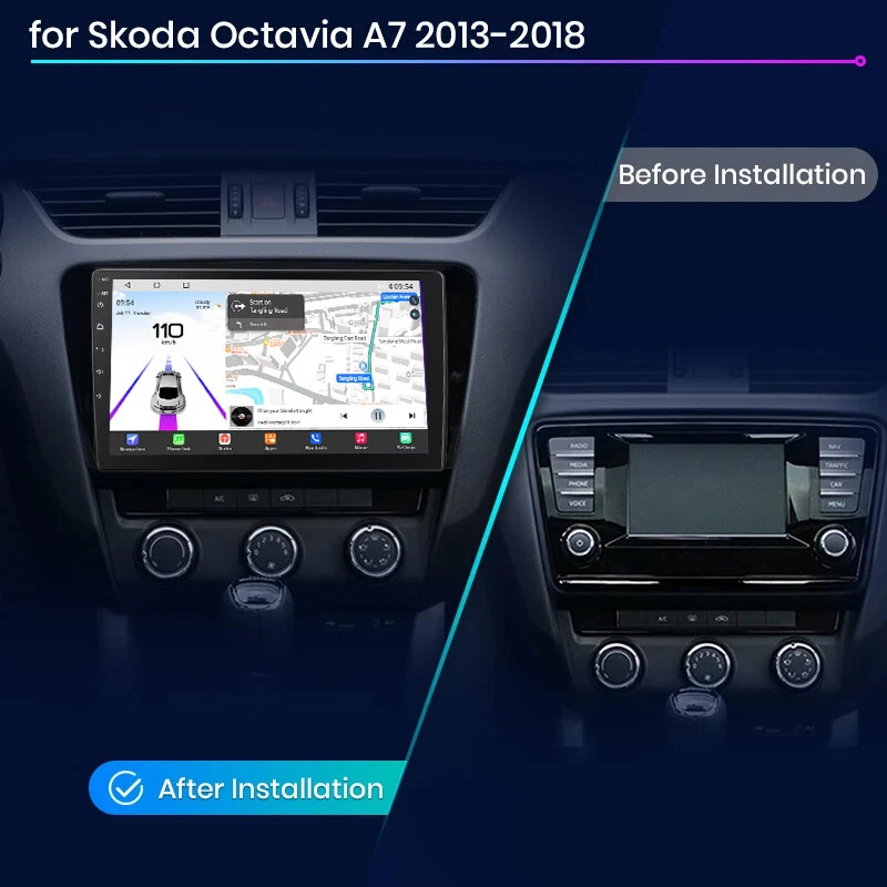 4G+64GB Für Skoda Octavia II 1Z3 1Z5 2008-2013 Android 14 Autoradio Carplay Navi - Bild 3 von 4