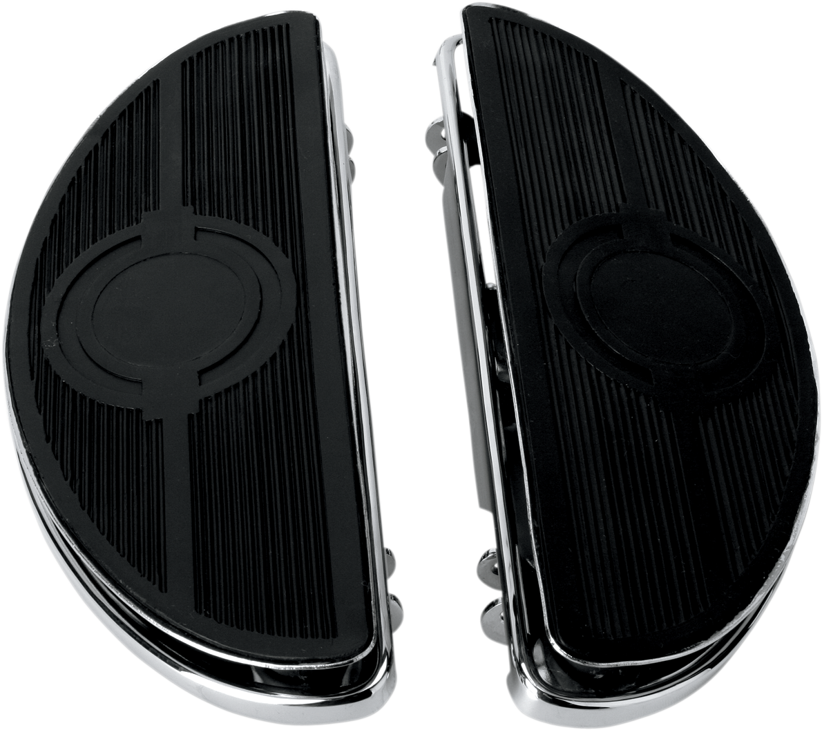 Drag Specialties HalfMoon Floorboards with Vibration Inserts 16210160 eBay