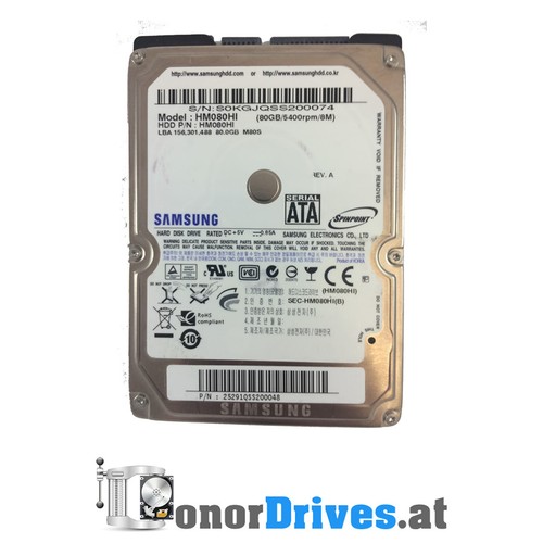 Samsung  HM080HI - 80 GB - SATA - PCB BF41-00105A Rev. 02*