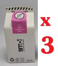 3 x 500ml SMOL WASHING UP LIQUID REFILL Carton ( Total 1.5 Litre ) Fast dispatch