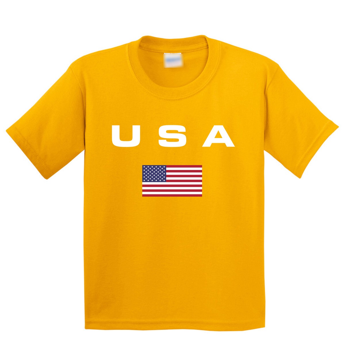 T-shirt Kitestrings Garçon Taille 4 - Drapeau Américain - Manches Courtes - Neuf Avec étiquettes