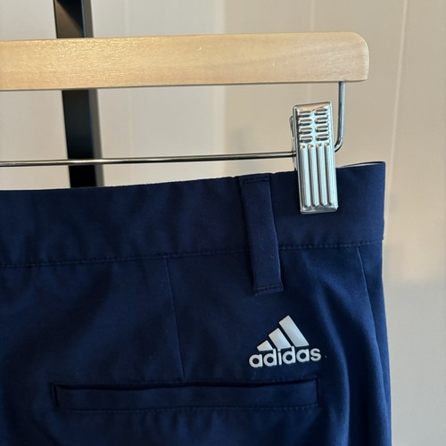 Adidas Blue Flat Front Activewear Performance Chino Golf Shorts Men 28x11