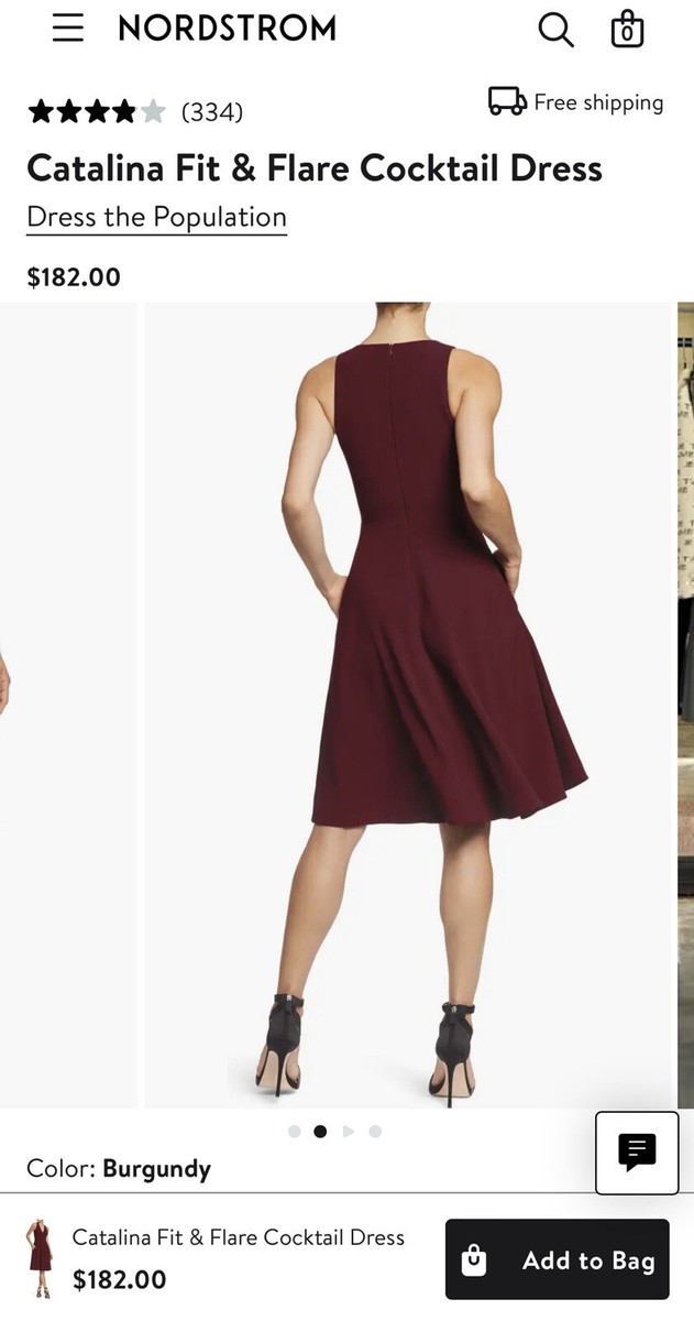 slim fit dress slacks Dress The Population Catalina Dress - Pink