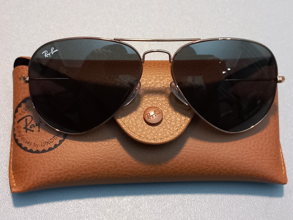 Ray-Ban Aviator ORB3025 5884 Sunglasses Unisex F:Rose Gold/L:Dark