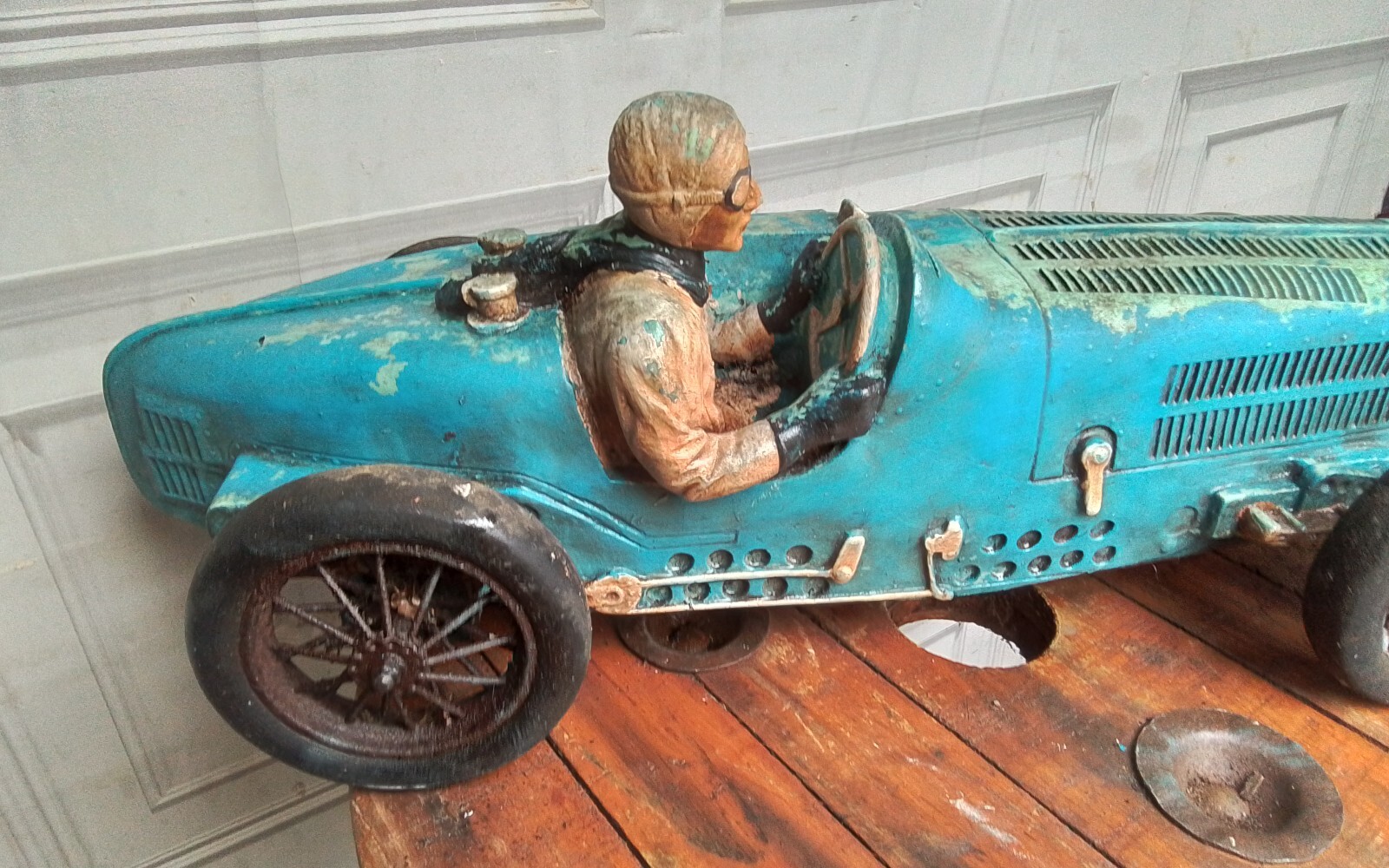 Vintage Fibreglass Bugatti Large Model Car eBay
