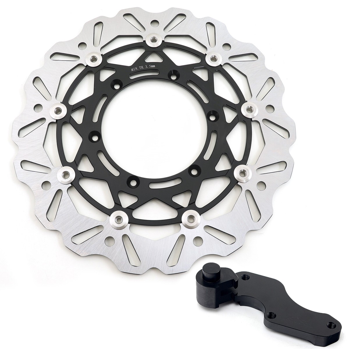 Supermoto Oversize Brake Rotor 320mm + Bracket FOR Suzuki DRZ400E