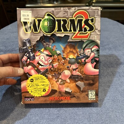 Worms 2 (PC, 1998) Complete in Big Box Manual Disc Release Notes