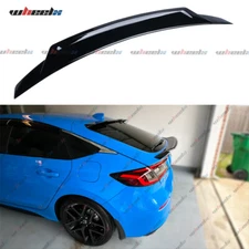 V3 Gloss Black HighKick Duckbill Trunk Spoiler Wing For 2022-25 Civic Hatchback