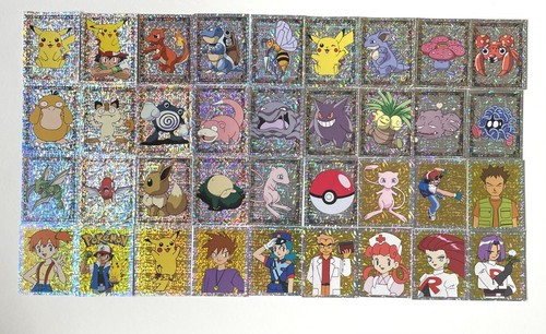 Pokemon Merlin Nintendo Stickers Singles  1999 Series 1 -You Choose Shiny S1-S36 - Photo 1 sur 37