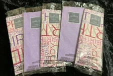 lot of 5 packages Hallmark tissue paper lavender pink purple Happy Birthday