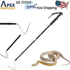 57”/ 39” Snake Reptile Hook Catcher Stick Retractable Handling Tool Heavy Duty