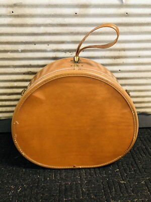 Train Case Hat Box Luggage With Wheels Vintage Samsonite Round Hat