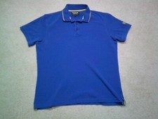 Barbour Polo Shirt Mens Large Blue Fits Like Medium
