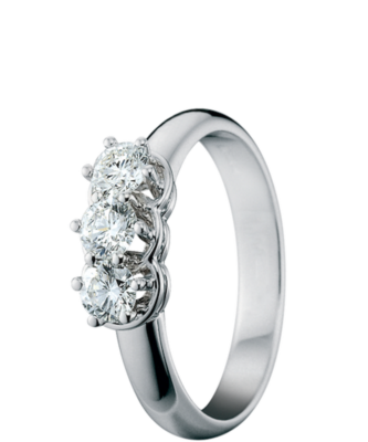 Anello Damiani Trilogy Minou 20010330 Oro Bianco Diamanti 0,60 ct