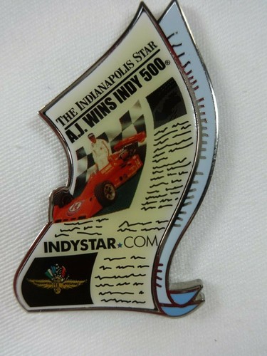 A J Foyt 50th Anniversary At Indy Indianapolis Star Sponsors Collector Pin - Picture 6 of 6