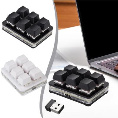 Tastatur DIY mit 6 Tasten Rollenmaschinenlinie Typc-Schnittstelle Drahtlos E1