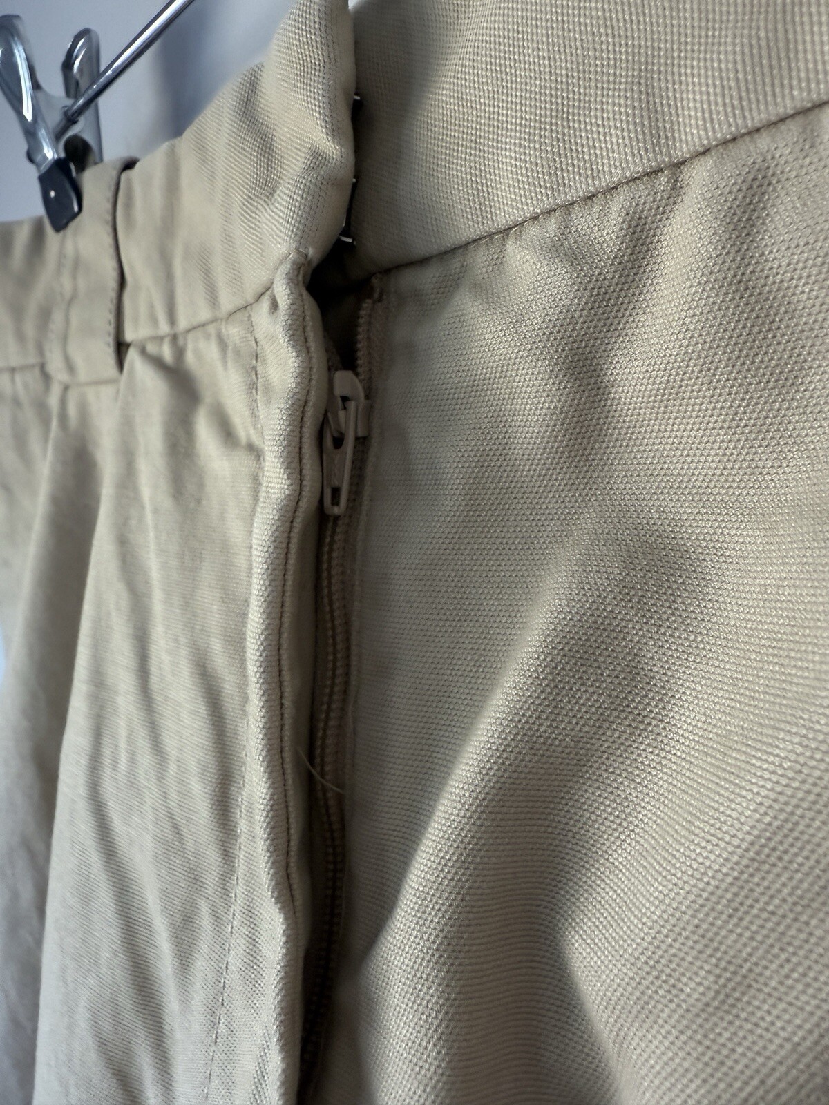 ALTRA & Other Stories Stockholm Atelier Pantalone Grigio Gamba Larga Tasche Tg 12 Beige