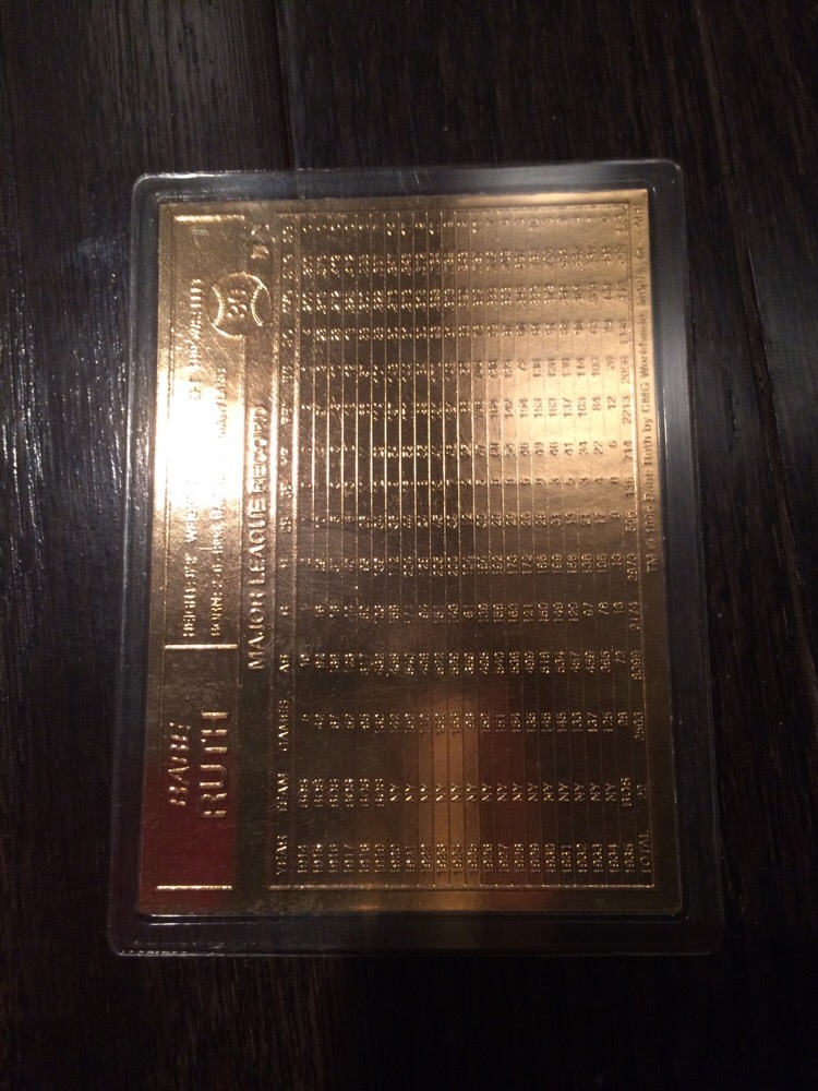 1995-2010 Danbury Mint 22k Gold - Babe Ruth #30 for sale online | eBay