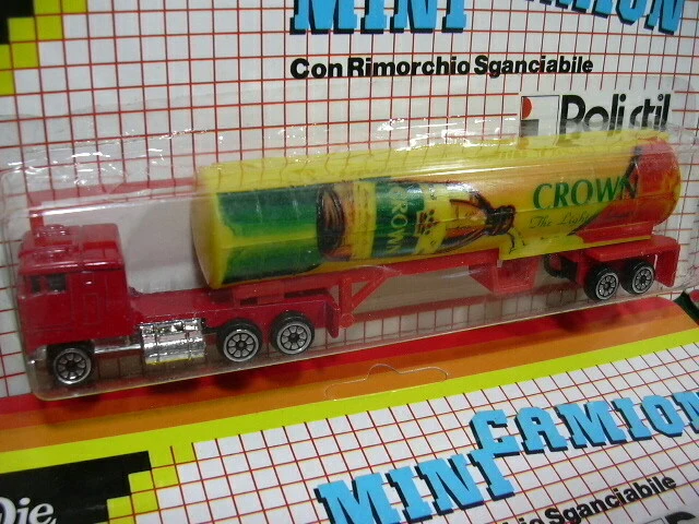 POLISTIL 1/55 MINI CAMION PROMOZIONALI KELLY CROWN RESORT 4 pz MINT IN BLISTER - Immagine 2 di 4