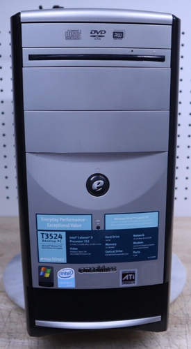 Bonita computadora de escritorio eMachines T3524 usada Intel Pentium D - estuche para dormir EE. UU. - Imagen 1 de 9