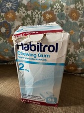 TWO DENTED Habitrol Nicotine Gum 2 Box 2mg FRUIT 192 Pieces Fresh EXPIRES 6/2026